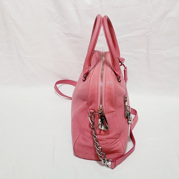 Michael Kors MK Studio Mercer Medium Duffel Satchel Shoulder Bag Pink - Picture 5 of 16